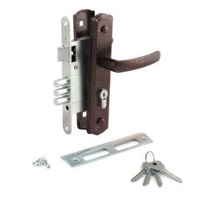 AVERS ЗВ4-1-8 серебро Замок врезной с/руч (10)