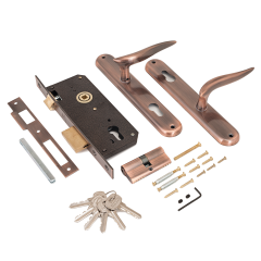 АЛЛЮР 0205 AC ст.медь Замок врезной с/руч (10)