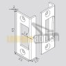 Угловая ответная пластина для фурнитуры STUDIO (10.401) Для дверей с притвором 24 мм (DORMA)