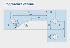 dormakaba Universal EASY PT 40 угловой фитинг фрамуги и боковой панели с осью
