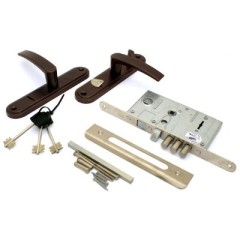 Рязань ЗВ 9-8.3/13 левый медь ЗЩ ЗД РФ46Л-002Ш 88011 м/о 55мм Замок врезной с/руч (12)