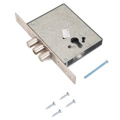 Эльбор 1.01.03.0.0 Лазурит б/о никель под ц/мех Замок врезной б/руч (10)