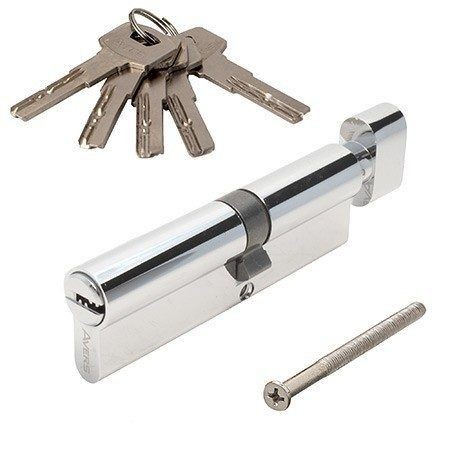 AVERS ZM-80(35/45C)-C-CR хром перф. кл/верт. 5кл. Цилиндровый механизм (100,10)