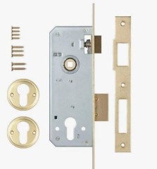 KALE 152/R 40mm W/B латунь б/мех.секр Замок врезной б/руч (30)