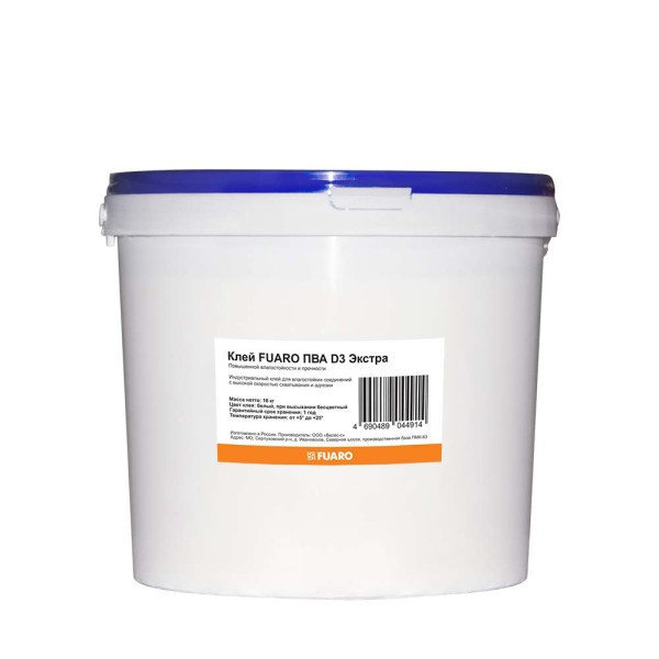 Клей Fuaro ПВА D3 Экстра повышенной влагостойкости и прочности (18 кг)