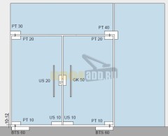 dormakaba Universal EASY US 10 угловой замок