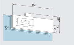 dormakaba Universal EASY US 10 угловой замок