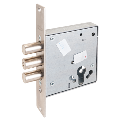 Эльбор 1.01.07.0.0 Лазурит б/о никель под ц/мех Замок врезной б/руч (20)