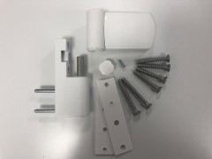 ЛДМ DH-R27.1 (02) (ан. Roto PS-27) 140 кг. Белый Ral 9016 Эконом Дверная петля для ПВХ (30)