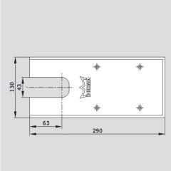 Крышка для доводчиков DORMA BTS 65