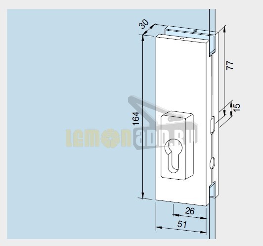 dormakaba Universal EASY US 20 центральный замок