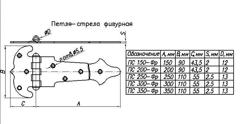 Навес-стрела Н.Новгород ПС-250-SL фигур. ст.бронза (10)