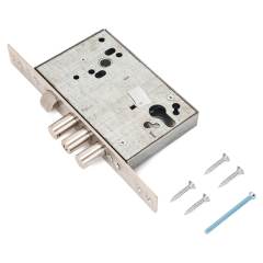 Эльбор 1.01.27.0.0 Лазурит б/о никель под ц/мех ЗЩ м/о 85 Замок врезной тяж. (10)
