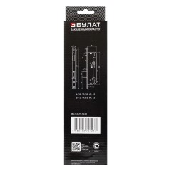 БУЛАТ ЗВ 4-1.35.92.16.08 нерж. сталь 35мм с/о, под ц/м, м/о 92мм Замок врезной б/руч (30)