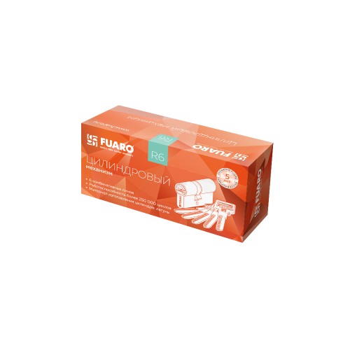 Цилиндровый механизм (R602) R6002Knob68(26+10+32) CP хром 5Key с вертушкой
