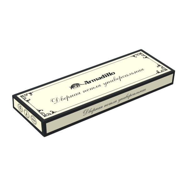 Петля универсальная Castillo CL 500-A4 102x76x3,5 AS Античное серебро