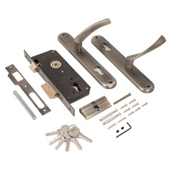 АЛЛЮР 0211 AB ст.бронза Замок врезной с/руч (10)