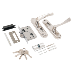 AVERS 0823/60-Ni никель м/о 50 Замок врезной с/руч (24)