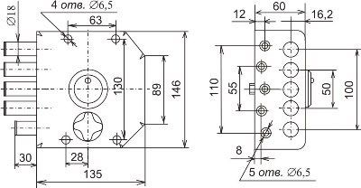 Сенат ЗНСЗ-4 5кл б/о (ЗНСЗ 3-5) 095 Замок накладной тяж (6)