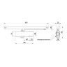 Доводчик дверной со скользящей тягой DCSLIDER45 BR (коричневый)