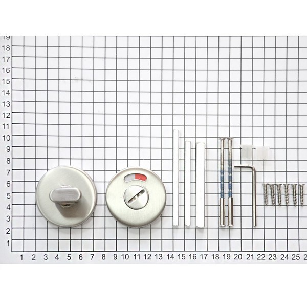 Поворотная кнопка DL E08/Y/RW WC Rt (нержавеющая cталь) с индикатором