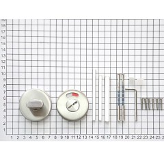 Поворотная кнопка DL E08/Y/RW WC Rt (нержавеющая cталь) с индикатором