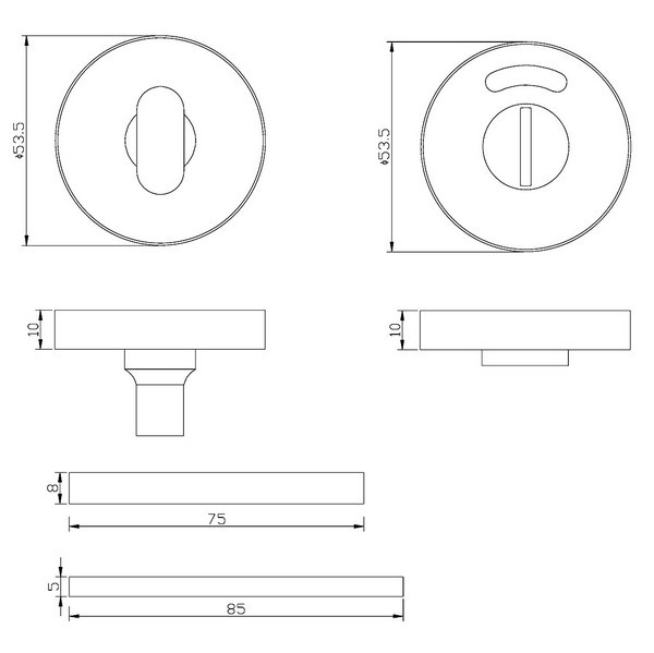 Поворотная кнопка DL E08/Y/RW WC Rt (нержавеющая cталь) с индикатором