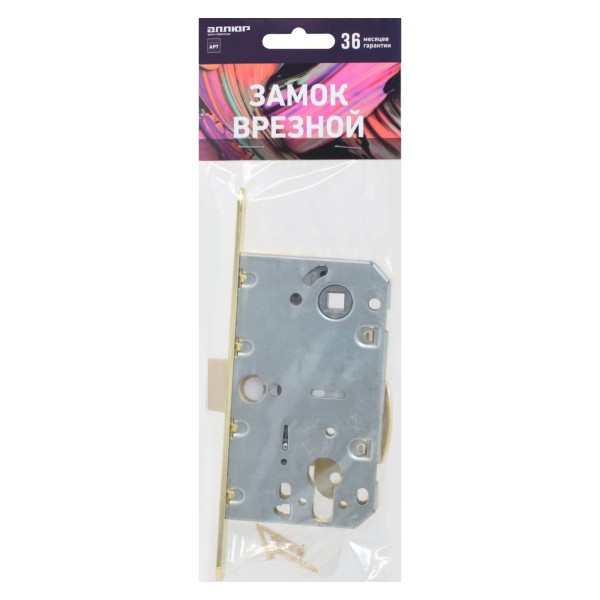 АЛЛЮР АРТ PL 85-50 PB золото ХЕДЕР без ц/м  Замок врезной (30)