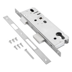 БУЛАТ ЗВ 4-1.40.92.16.08 нерж. сталь 40мм с/о, под ц/м, м/о 92мм Замок врезной б/руч (30)