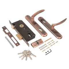 АЛЛЮР 0211 AC ст.медь Замок врезной с/руч  (10)