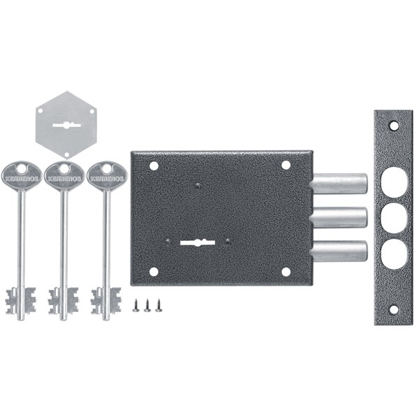 Замок накладной сувальдный 115.11.033, 3 кл.