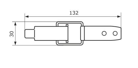 Домарт замок накидной без покрытия (50)