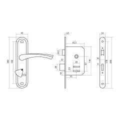 Омега Д-град ЗВ9.2-01 бриллиант м/о 67 Замок врезной с/руч (10)