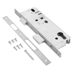 БУЛАТ ЗВ 4-1.45.92.16.08 нерж. сталь 45мм с/о, под ц/м, м/о 92мм Замок врезной б/руч (30)