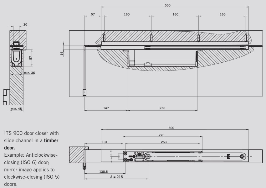 dormakaba Доводчик ITS900 Size 3 (EN3)