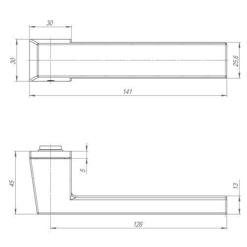 Ручка раздельная K.ART30.CLARITY MWSC-33 итальянский тисненый
