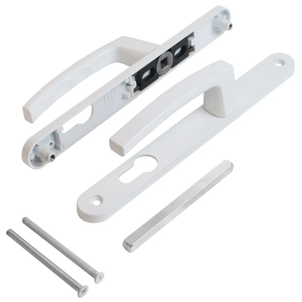 БУЛАТ РФ 85.25.02.9016 УРАЛ белый с пружин. м/о 85 "под пальчики" для узкопроф. Комплект ручек (30)