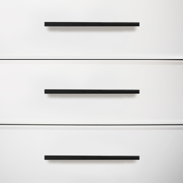 StahlBuro A302-128 2шт., BL матовый черный. Ручка-скоба мебельная (15, 150)