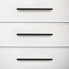 StahlBuro A302-128 2шт., BL матовый черный. Ручка-скоба мебельная (15, 150)