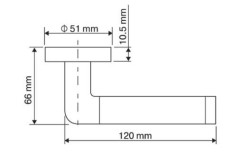 RENZ DH 19-08 SN/NP Тренто ник.мат/ник.блест. Комплект ручек (20)