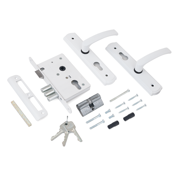 Могилев ЗВ 4-1-8-15 белый м/о 55 Замок врезной с/руч (10)