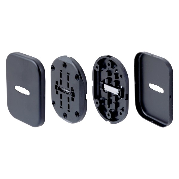 Накладка для сув/м (пара) БУЛАТ НДС 04.02 ФОРТЕ матовый черный (10,100)