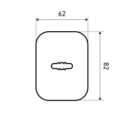 Накладка для сув/м (пара) БУЛАТ НДС 04.02 ФОРТЕ матовый черный (10,100)