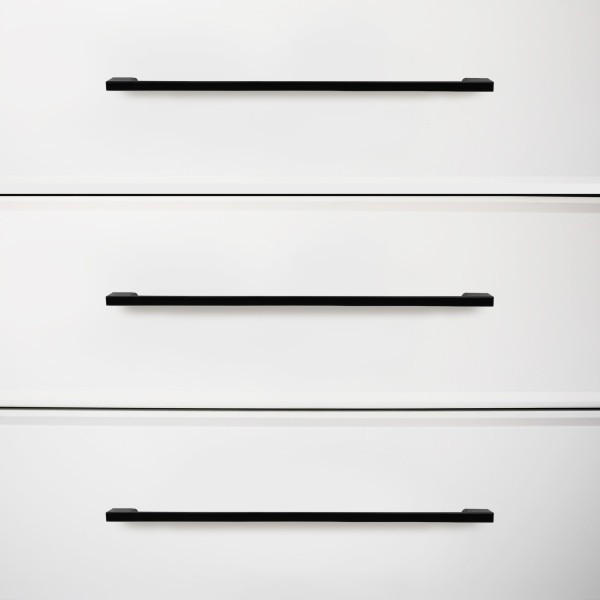 StahlBuro A302-320 2шт., BL матовый черный. Ручка-скоба мебельная (10, 100)