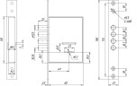 Замок врезной сувальдный ЗВ8 190.0.0 4, 5 кл. (посадочные размеры FAYN 102 FK)