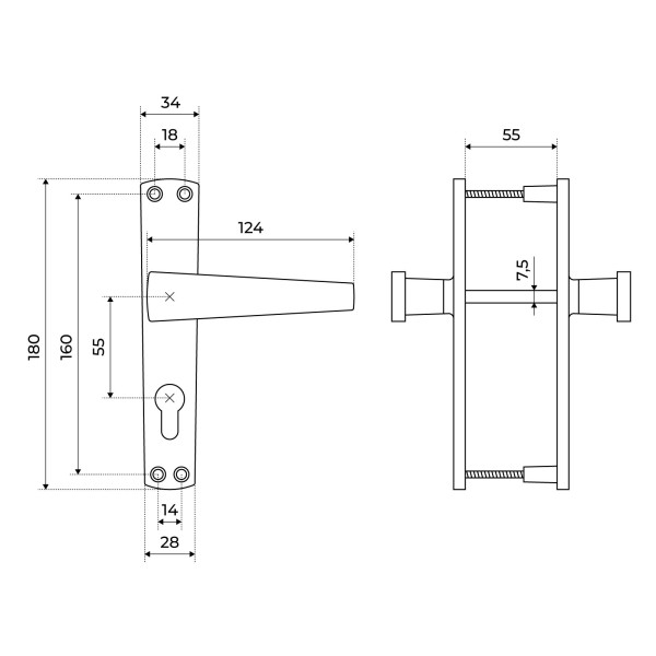 Птимаш к ЗВ4-3.01 титан Ручки на планке (15)