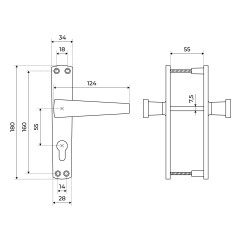 Птимаш к ЗВ4-3.01 титан Ручки на планке (15)