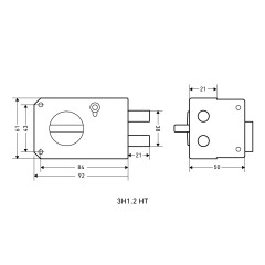 АЛЛЮР ЗН1.2 НТ Замок накладной (20)