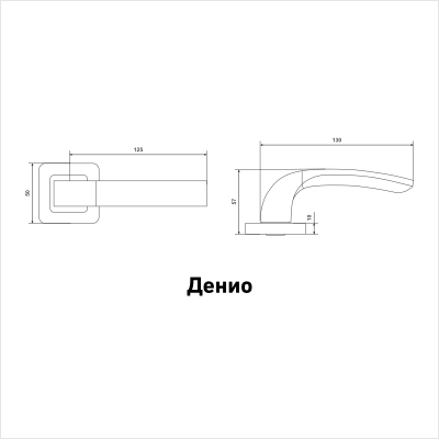 АЛЛЮР АРТ "ДЕНИО" MAB (2230) мат.бронза Комплект ручек (20)