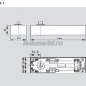 DORMA BTS 75 V напольный дверной доводчик без фиксации (тело доводчика со шпинделем и монтажной ванной) 61701000